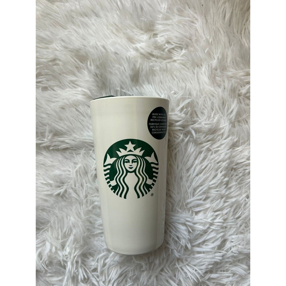Starbucks white Ceramic Classic White Tumbler New